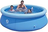 Avenli Pool 244 x 63 cm Family Prompt Set Pool Aufstellpool Pool-Set blau Gartenpool rund...