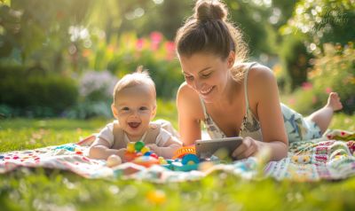 Babygeschichten bewahren Familiengarten Audioaufnahme