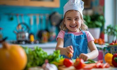 kinder kochen sicheres kindermesser gemuese